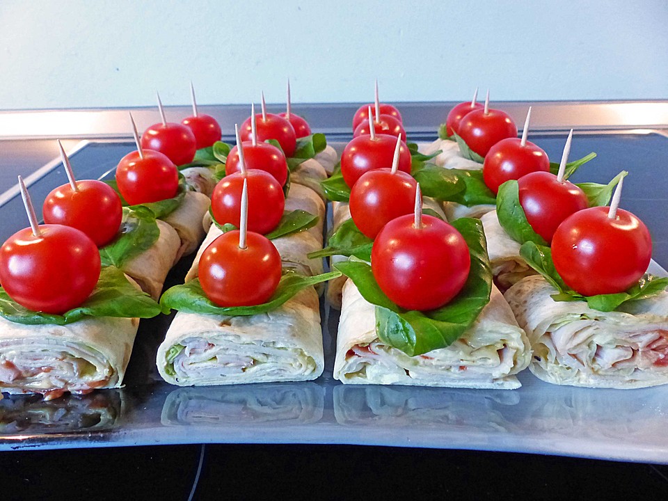 Party Wraps mit Frischkäse und Putenbrust von pukkimaus04 | Chefkoch.de
