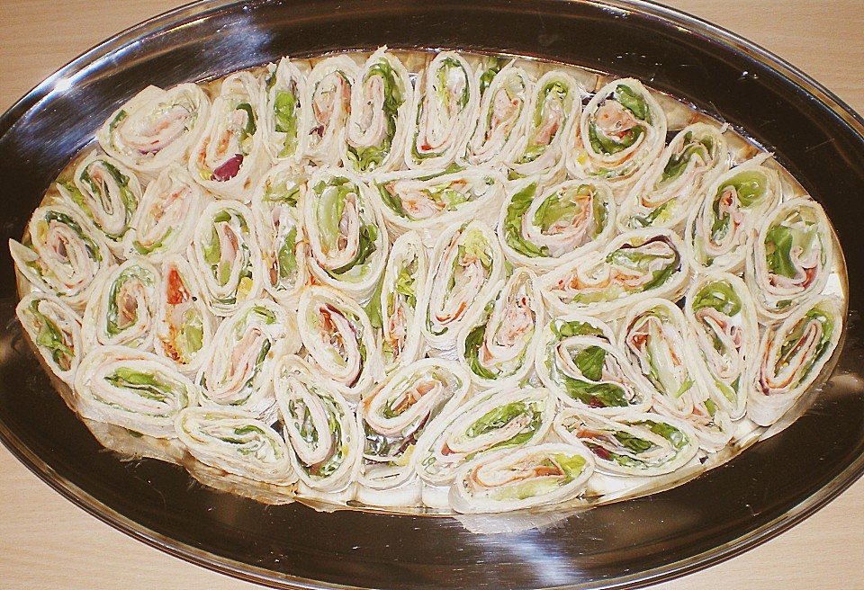 Party Wraps mit Frischkäse und Putenbrust von pukkimaus04 | Chefkoch.de