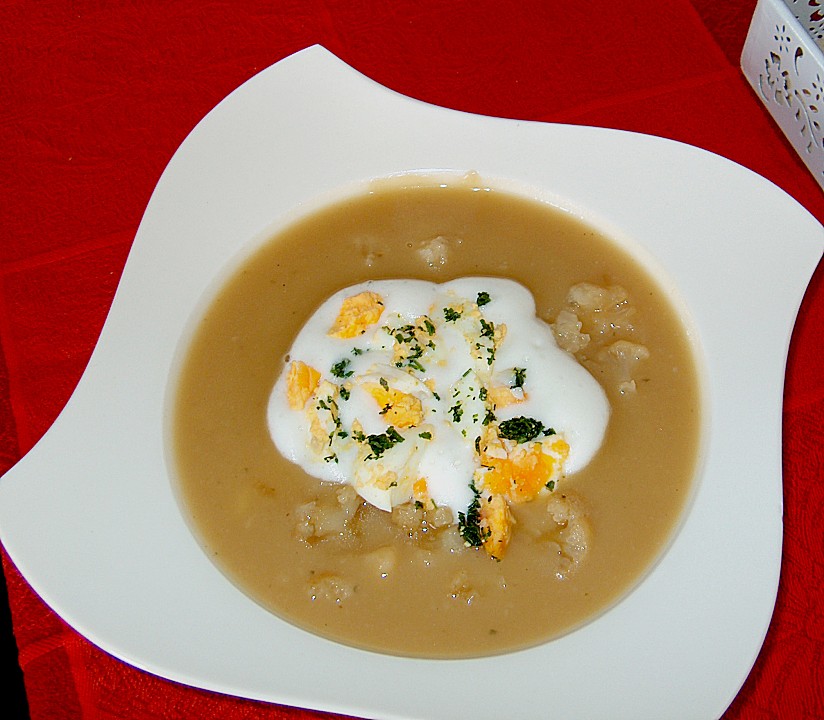 Blumenkohlsuppe mit Sahnehaube von gabriele1105 | Chefkoch.de