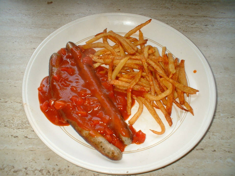 Currywurst Mit Pommes Frites Von Darklion Chefkoch De