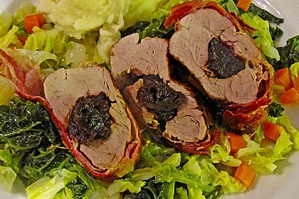 Backpflaumen Rezepte - Backpflaumen Schweinebraten Gefüllt