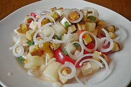 Tomatensalat mit Honigmelone und Schafskäse 5