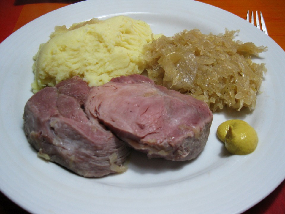 Kasseler mit Sauerkraut und Püree von Petzi113 | Chefkoch.de