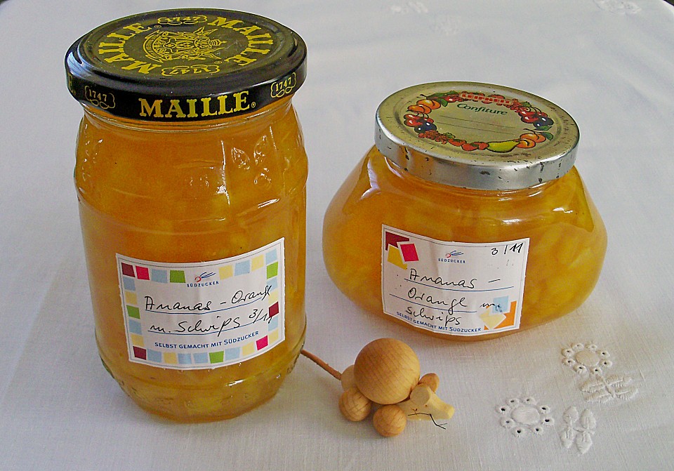 Ananas - Orangen - Konfitüre mit Schwips von Igelschnäuzchen | Chefkoch.de