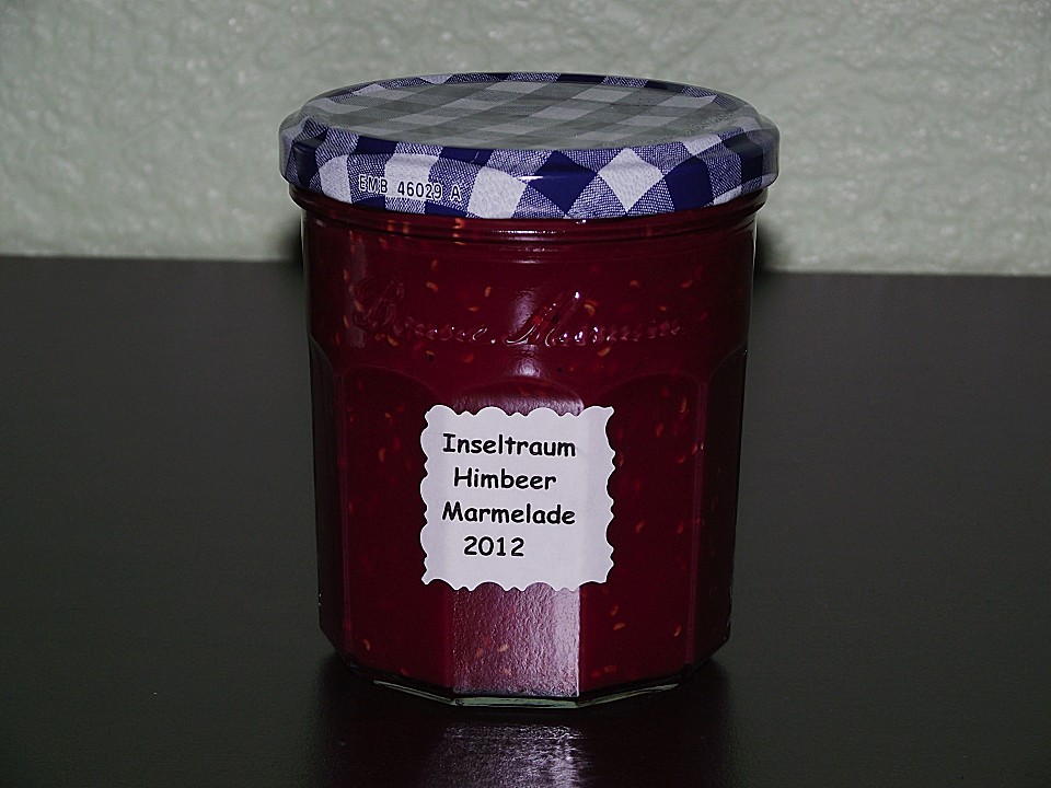 Inseltraum – Himbeermarmelade mit Banane, Kokosmilch und Orangensaft ...