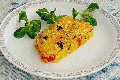 Polenta - Auflauf mit Hähnchenbrust