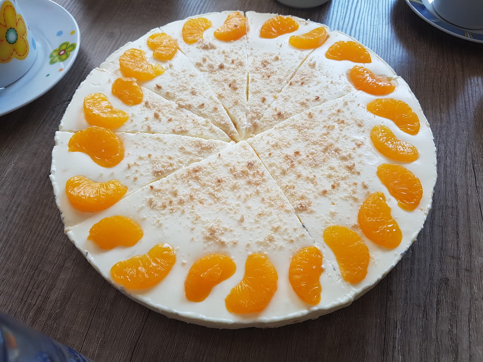 Philadelphia Torte mit Mandarinen und Löffelbiskuits von schnito2000 ...