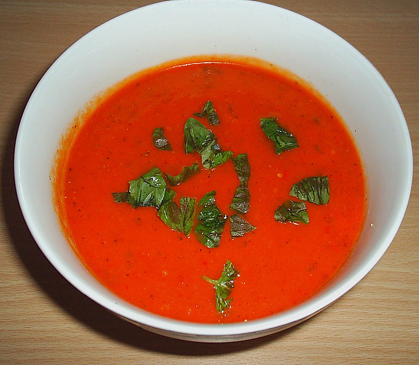 Geröstete Tomaten - Paprika - Suppe von Nevadawn | Chefkoch.de