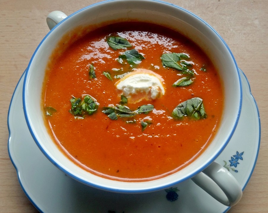 Geröstete Tomaten - Paprika - Suppe von Nevadawn | Chefkoch.de