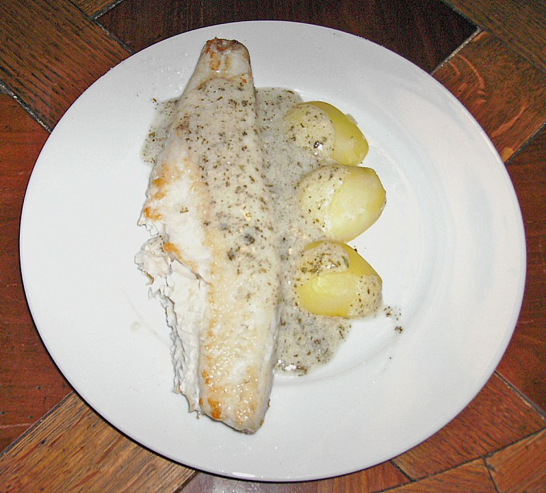 Fisch mit Petersilien - Joghurt - Sauce von heimwerkerkönig | Chefkoch.de