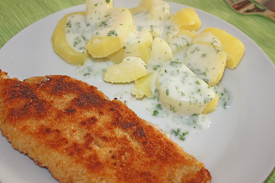 Fisch mit Petersilien - Joghurt - Sauce von heimwerkerkönig | Chefkoch.de