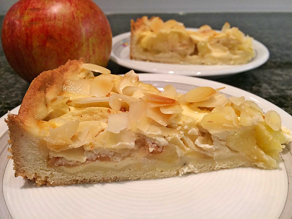 Apfelkuchen mit Amaretto - Sahne - Guss von Christine_R | Chefkoch.de