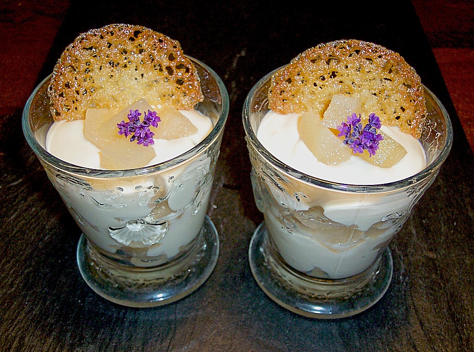 Birnen in Mascarpone - Eierlikör - Creme | Chefkoch.de