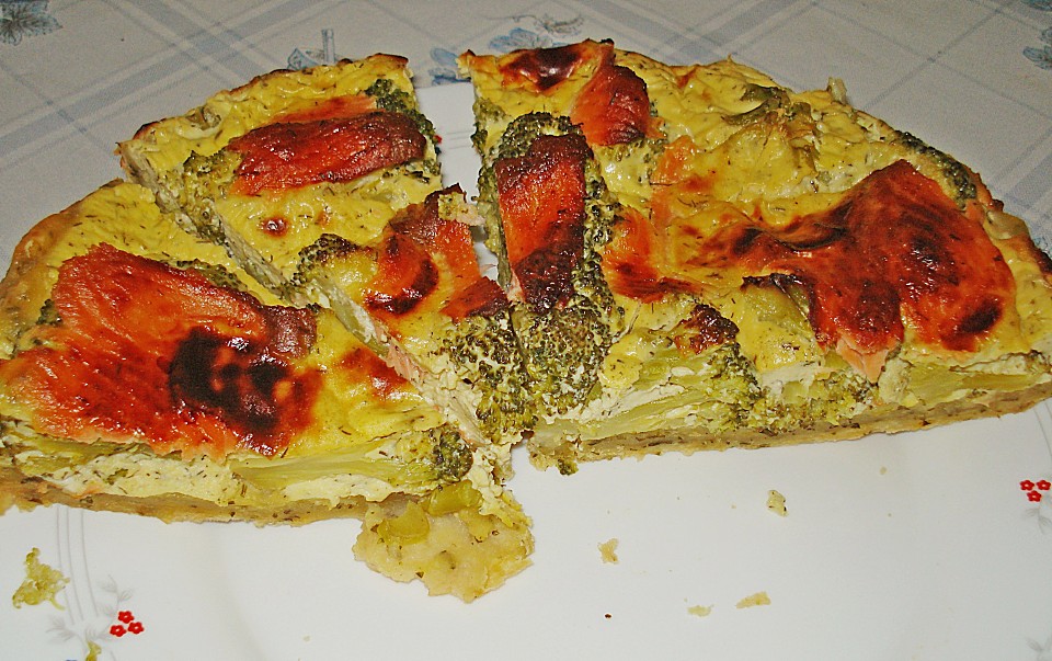 Brokkoli - Lachs - Quiche von taras | Chefkoch.de