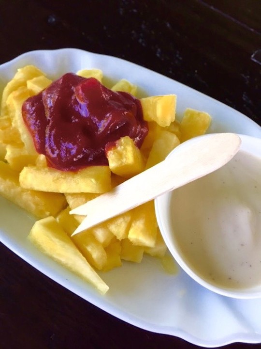 Ananas - Fritten mit Himbeer - Ketchup von elanda | Chefkoch.de