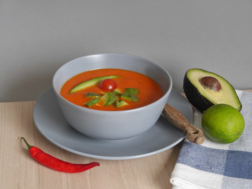 Tomaten - Kokos - Suppe mit Avocado von Hr_Rossi | Chefkoch.de