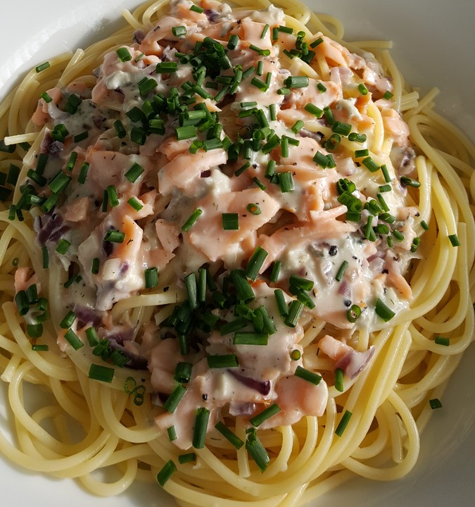 Spaghetti in Lachs Sauce von Jenny86 Chefkoch.de