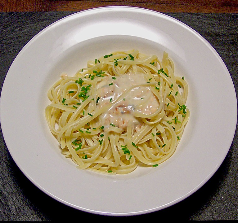 Spaghetti in Gorgonzola - Lachs - Sauce von Jenny86 | Chefkoch.de