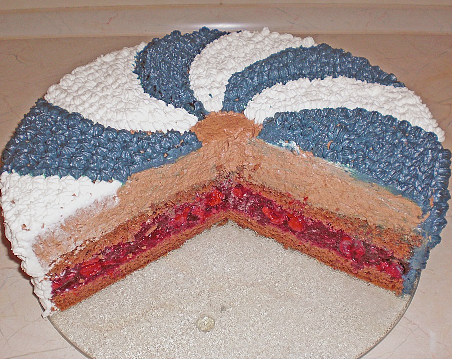 Gemischtes Obst auf Schokoladensahne | Chefkoch.de