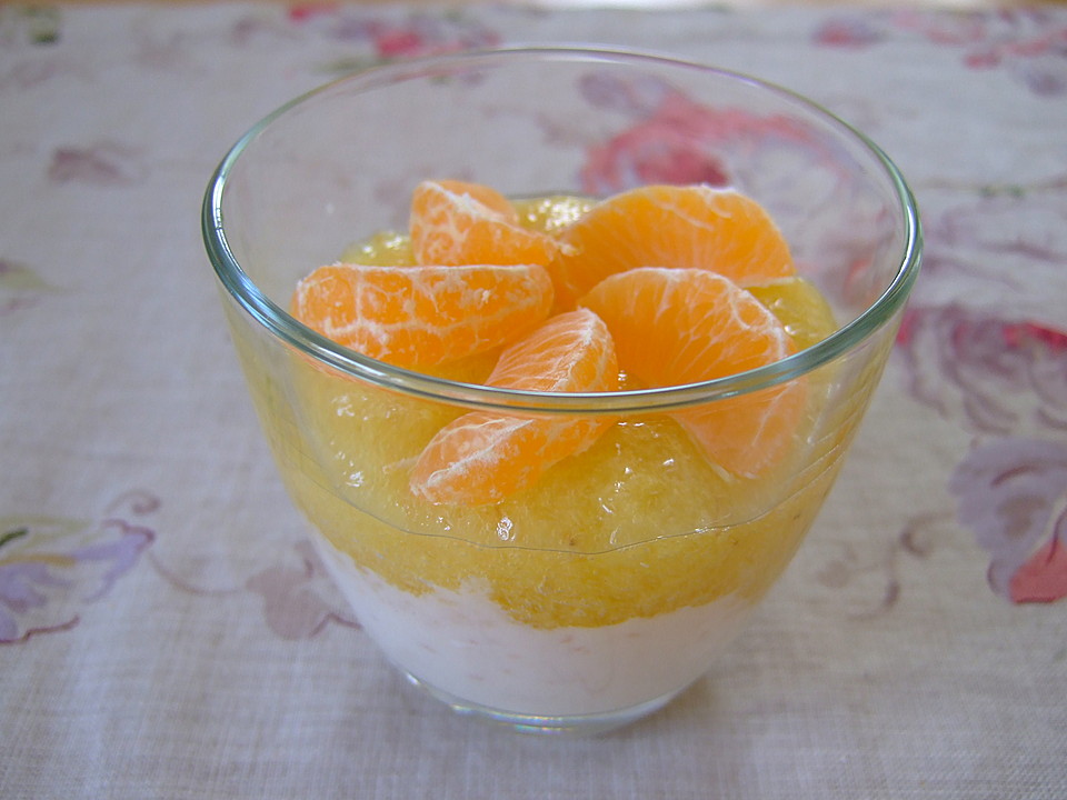 Joghurtmousse mit Orangen von Annika1184 | Chefkoch.de