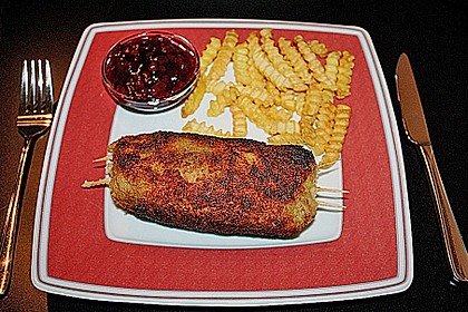 Cordon bleu von der Pute mit Kräuterfrischkäse 7