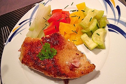 Cordon bleu von der Pute mit Kräuterfrischkäse 5