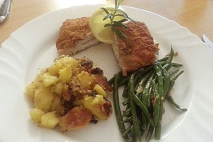 Cordon bleu von der Pute mit Kräuterfrischkäse 8