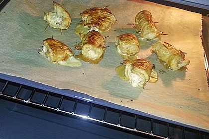Cordon bleu von der Pute mit Kräuterfrischkäse 9