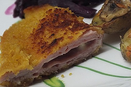 Cordon bleu von der Pute mit Kräuterfrischkäse 3