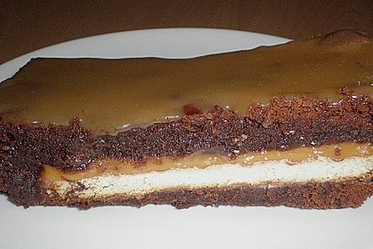 Twix White - Brownies mit Rahmkaramell - Topping 15
