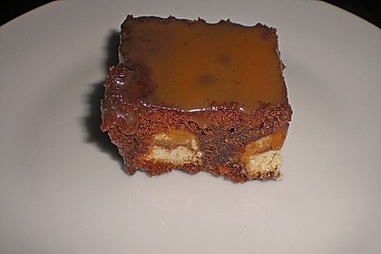 Twix White - Brownies mit Rahmkaramell - Topping 10