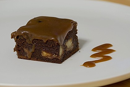 Twix White - Brownies mit Rahmkaramell - Topping