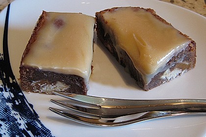 Twix White - Brownies mit Rahmkaramell - Topping 3