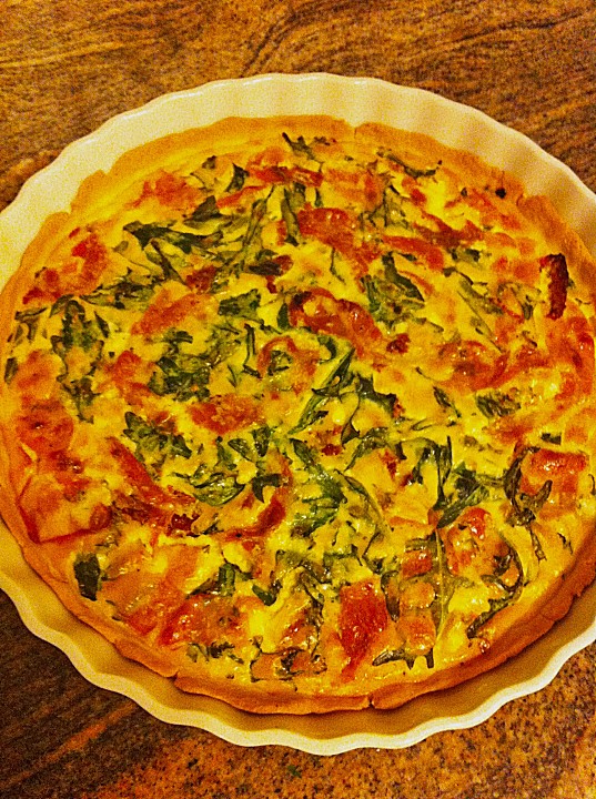 Quiche mit Rucola und Ziegenkäse von Koelkast | Chefkoch.de