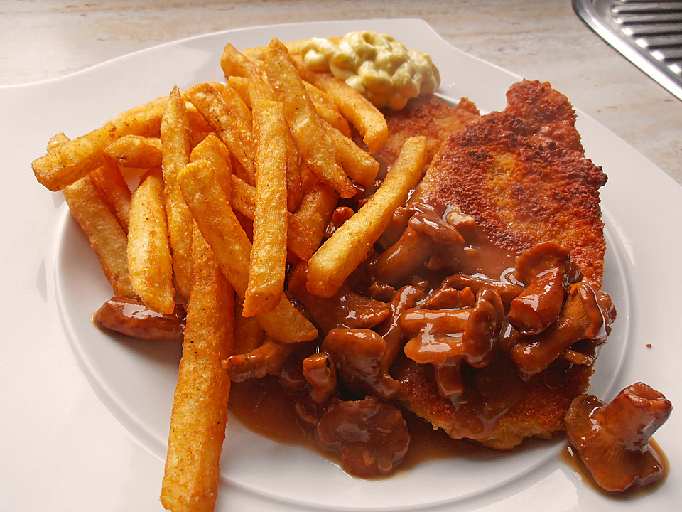 Schnitzel vom Schwein mit Champignons von klausdewittene | Chefkoch.de