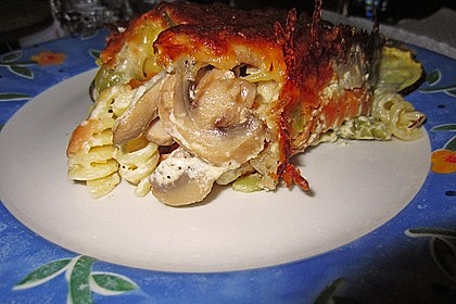Bandnudelgratin mit Knoblauchsahne 2