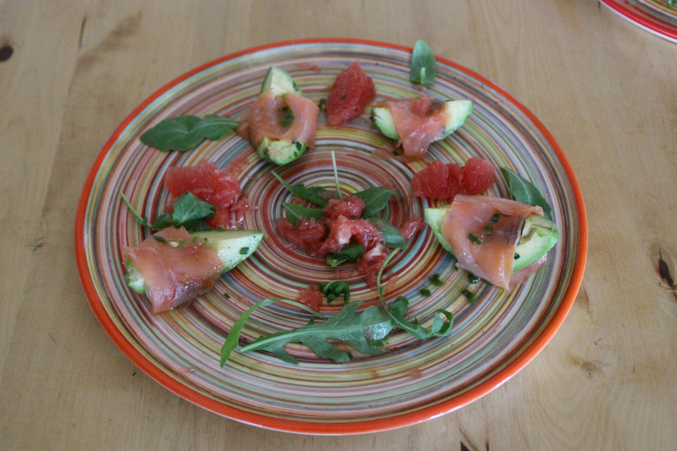 Avocado - Grapefruit - Salat mit Avocado - Espuma von ...