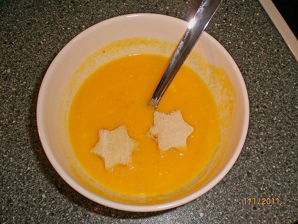 Möhren - Orangen - Cremesuppe mit Ingwer von he-devil | Chefkoch.de