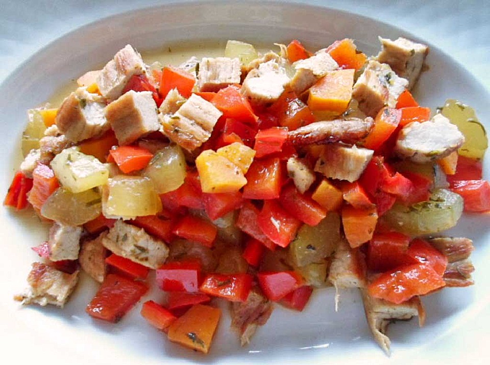 Paprika - Hähnchen - Geschnetzeltes von gisa2804 | Chefkoch.de