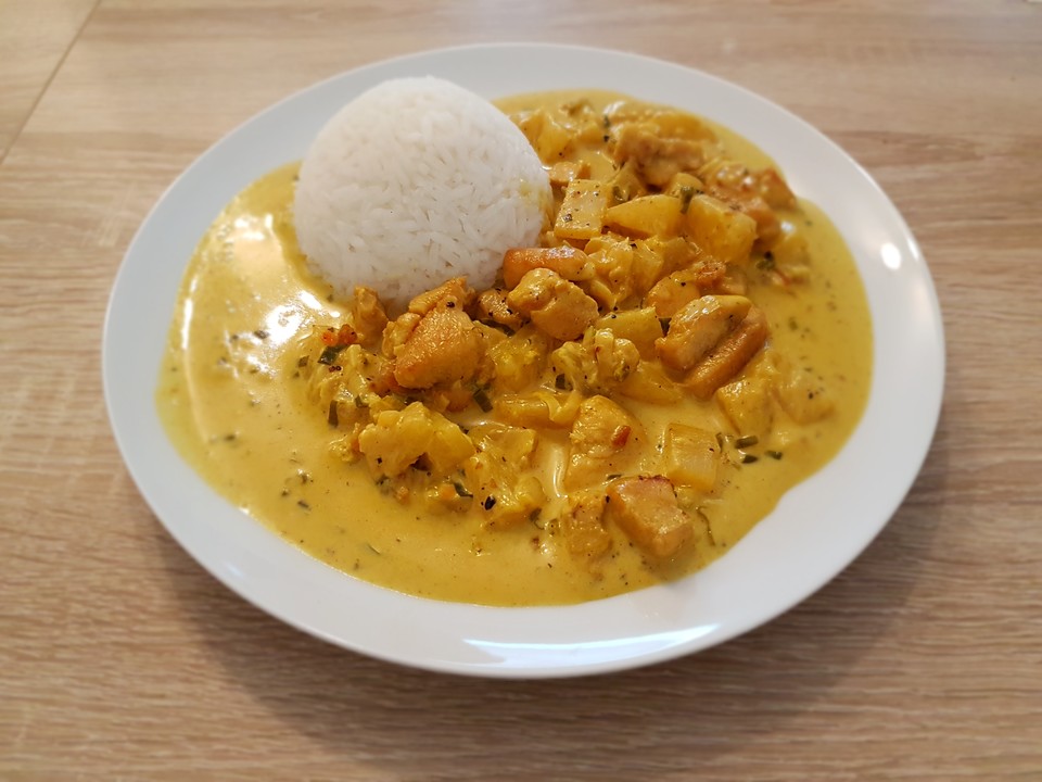 Hähnchen-Ananas-Curry mit Reis von Hot-as-Hell | Chefkoch.de