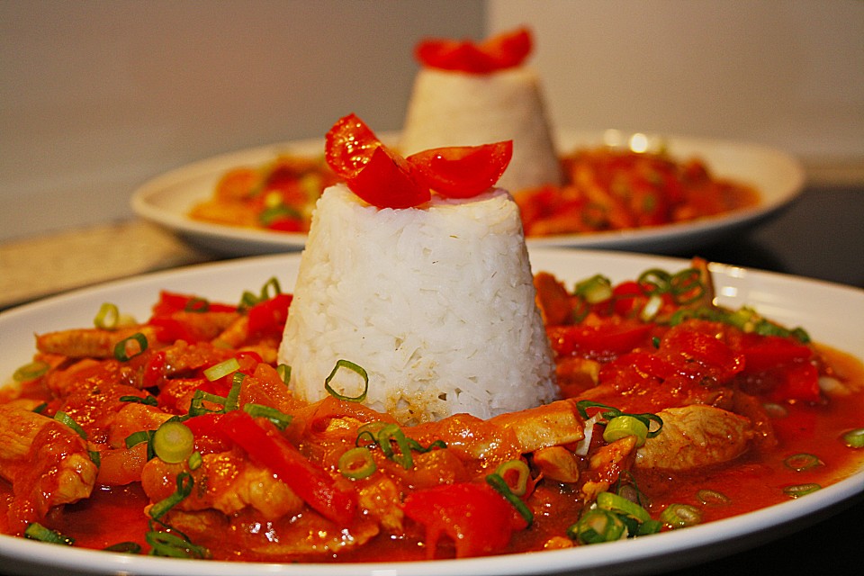 Hähnchengeschnetzeltes in Paprika - Sahne von missyellowpages | Chefkoch.de