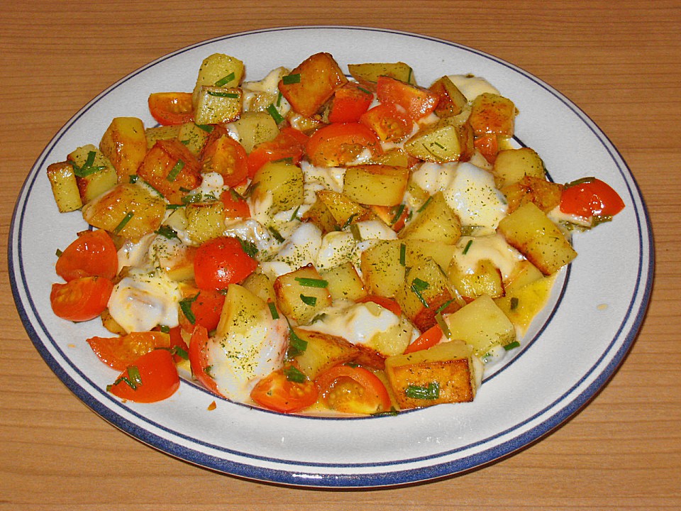 Kartoffelpfanne mit Tomaten und Mozzarella von kaeserea | Chefkoch.de