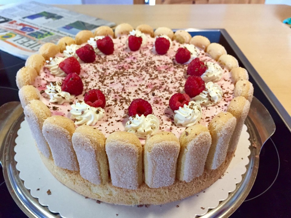 Quark - Sahne - Torte mit Himbeeren von sandy07 | Chefkoch.de