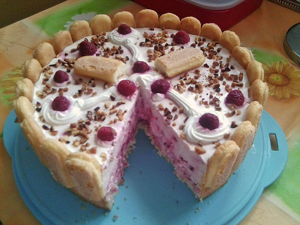 Quark - Sahne - Torte mit Himbeeren von sandy07 | Chefkoch.de