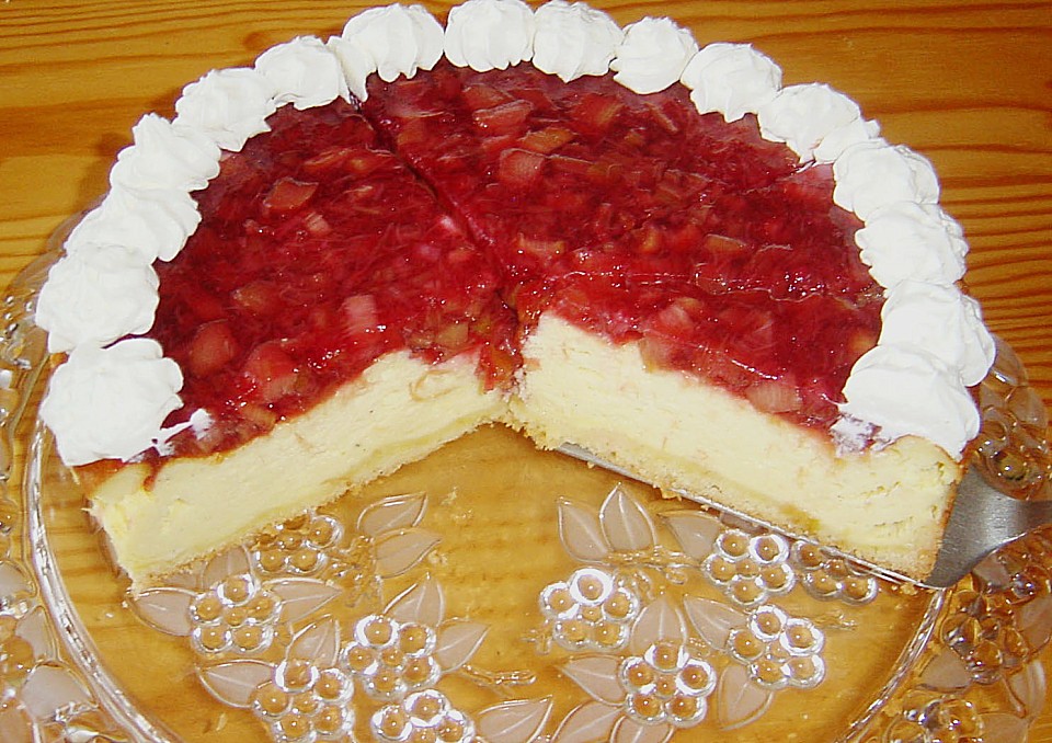 Schmand - Joghurt - Kuchen mit Rhabarberhaube von sandy07 | Chefkoch.de