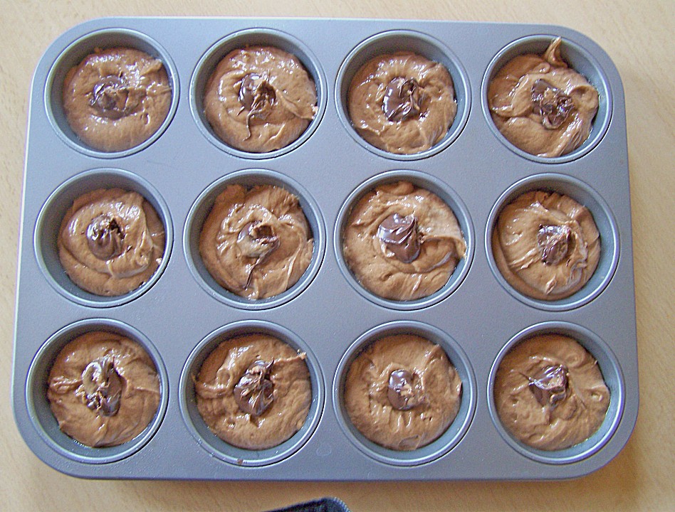 Erdnussbutter - Nutella - Muffins von Nitseltrik | Chefkoch.de