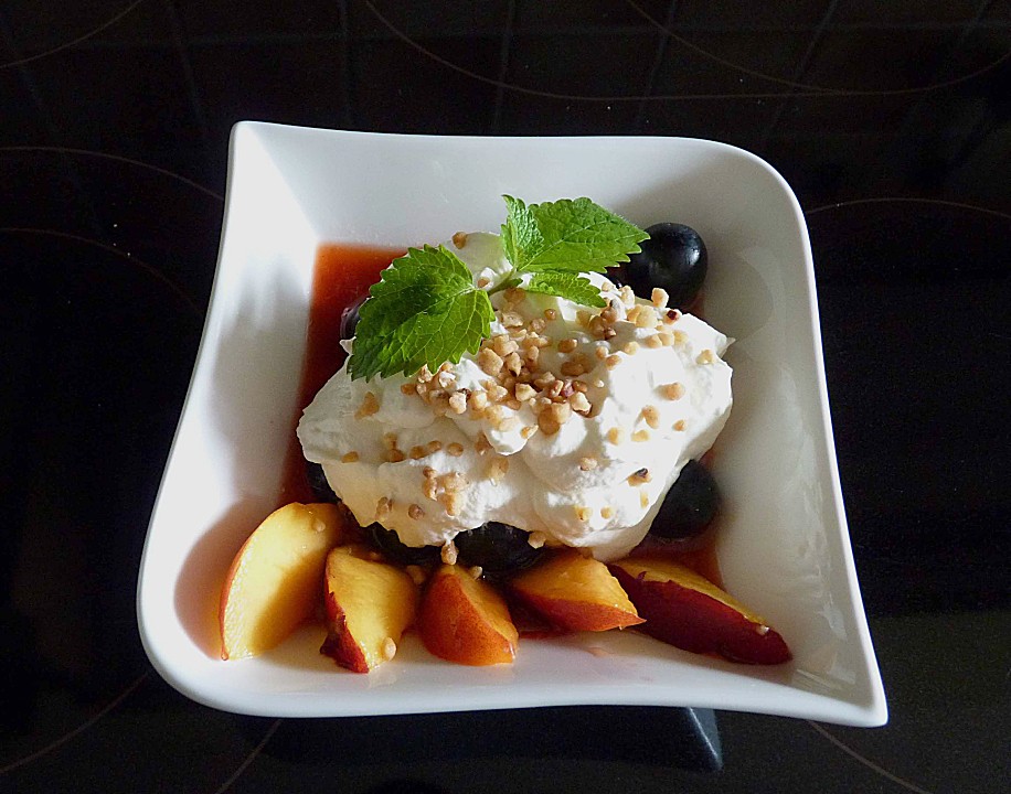 Beerenfrüchte Dessert mit Vanille Joghurt von sarahrinnert Chefkoch.de