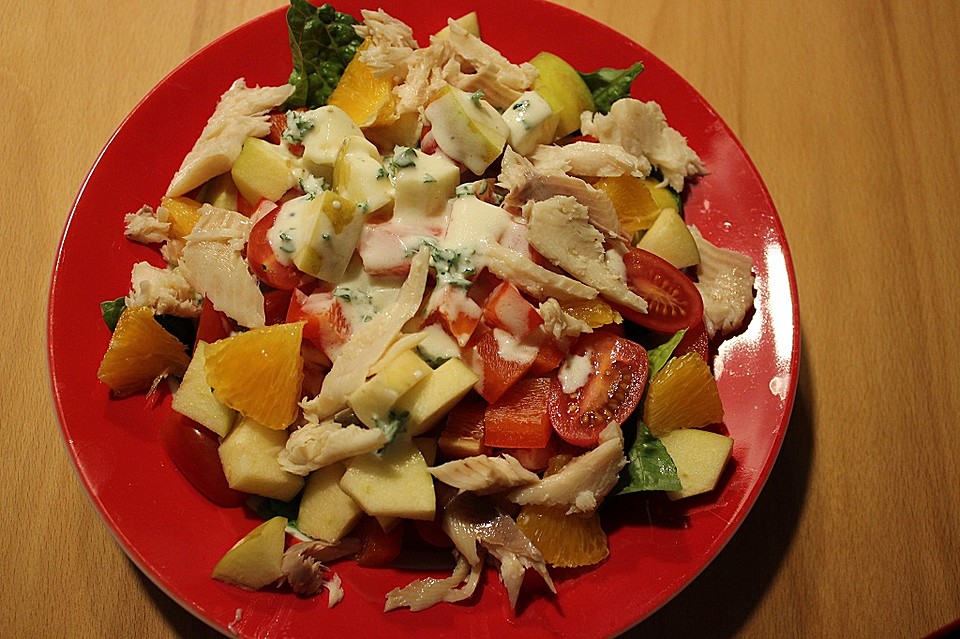 Salat mit Forellenfilet nach Laura