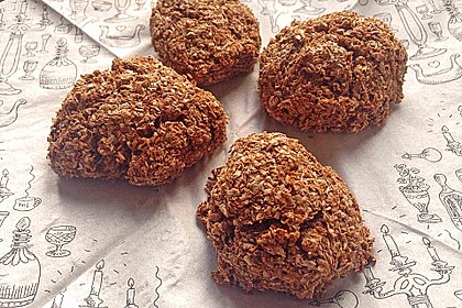 Kalorienarme Brötchen mit Weizenkleie 6