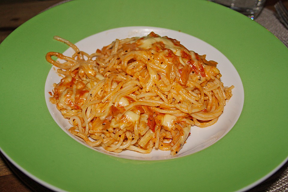 Spaghetti mit Tomaten - Kokosmilch - Soße von ischilein | Chefkoch.de